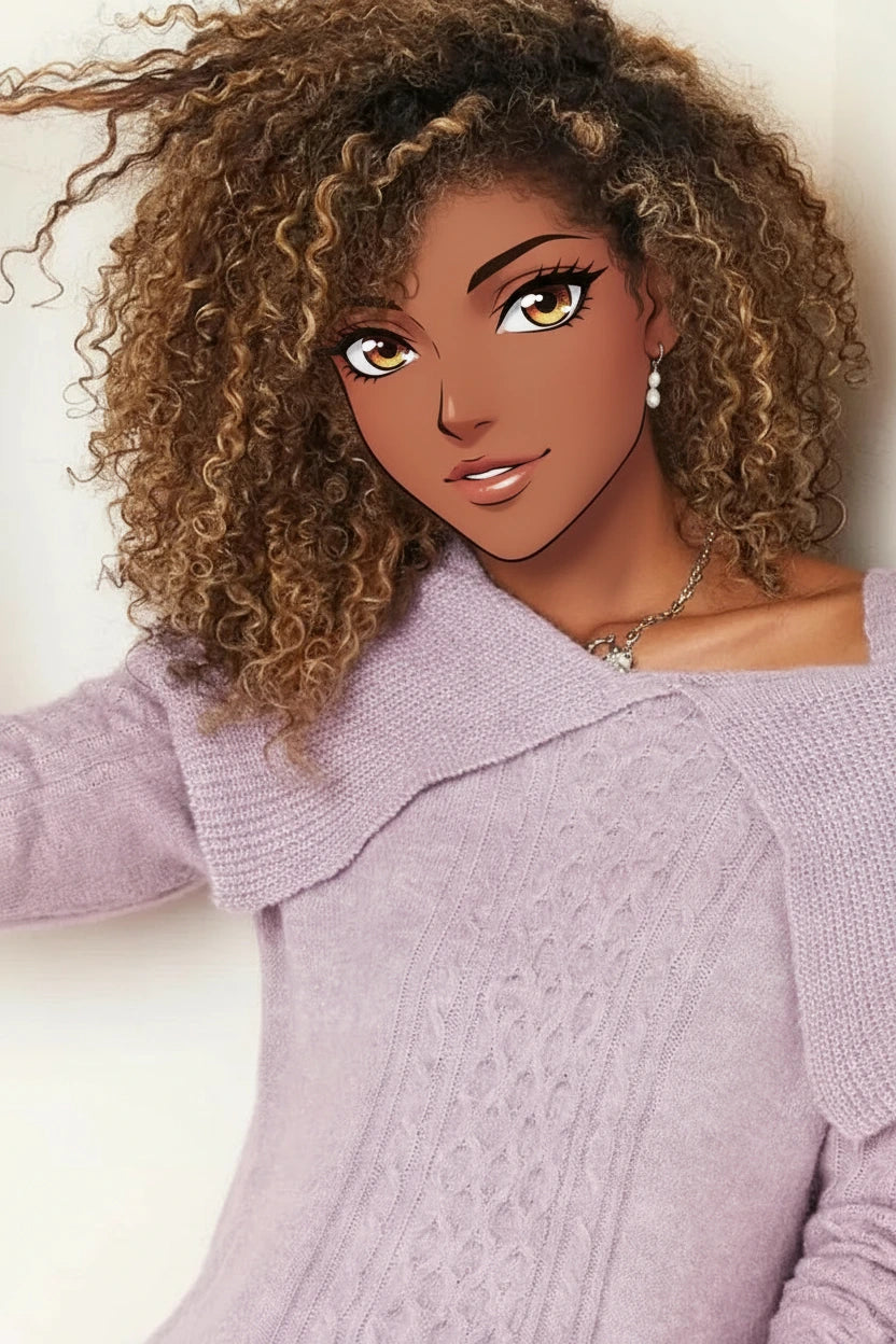 Robe pull  épaules dénudées