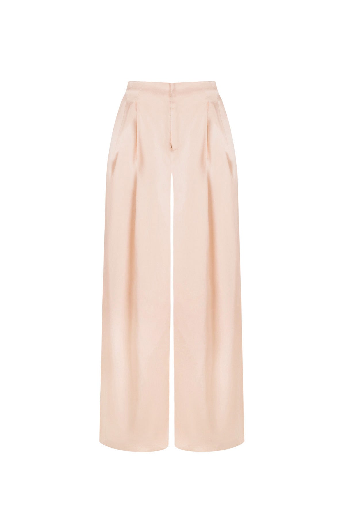 Tissu Polyester Fibre Femmes Pantalon Droit Décontracté Couleur Unie