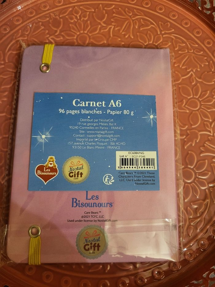 Bisounours - Carnet de note format A6