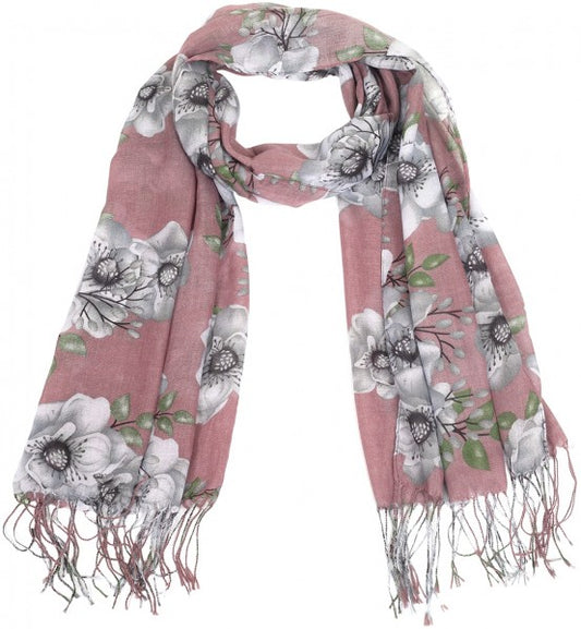 Foulard vieux rose