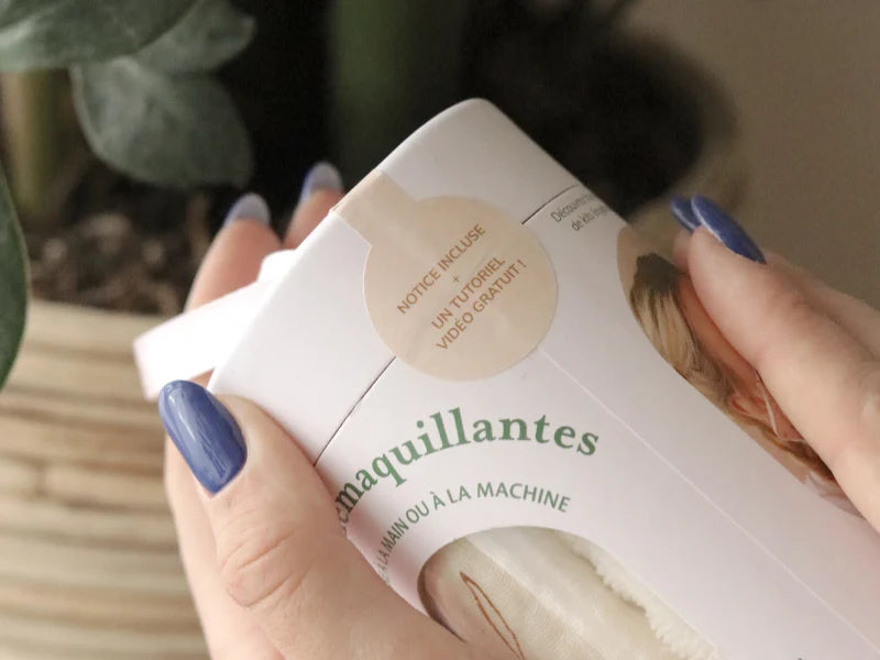 Kit couture - 7 lingettes démaquillantes à coudre - Blush/Or