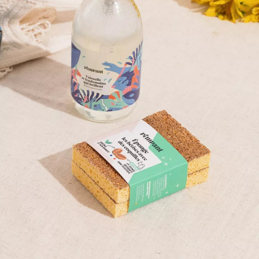 Éponge Grattante 100% recyclable - Lot de 2