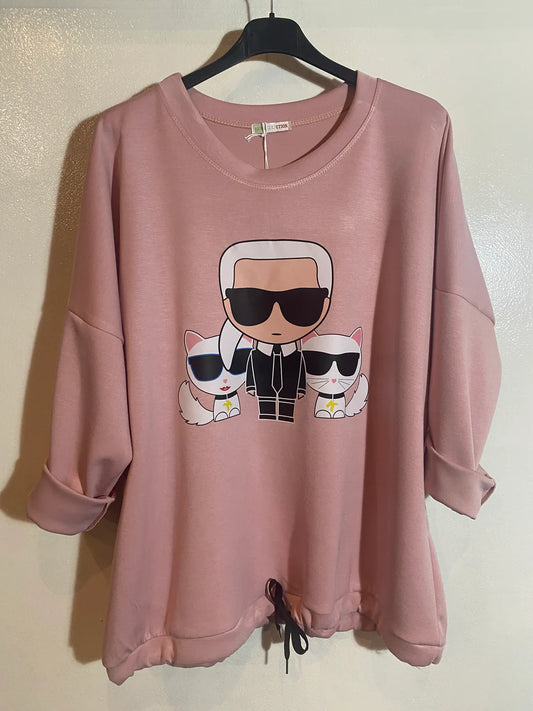 Sweat à l'effigie de Karl Lagerfel