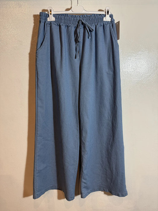 Pantalon en tissu jeans taille