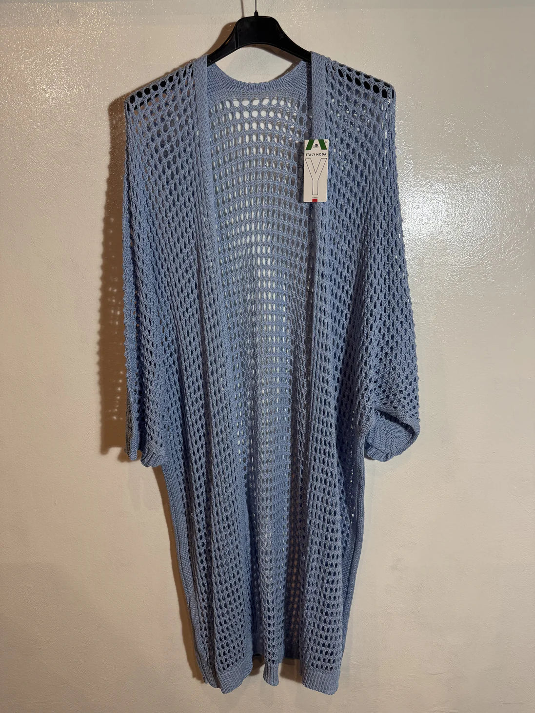 Gilet long maille filet
