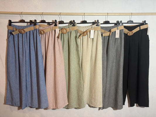 Pantalon avec ceinture