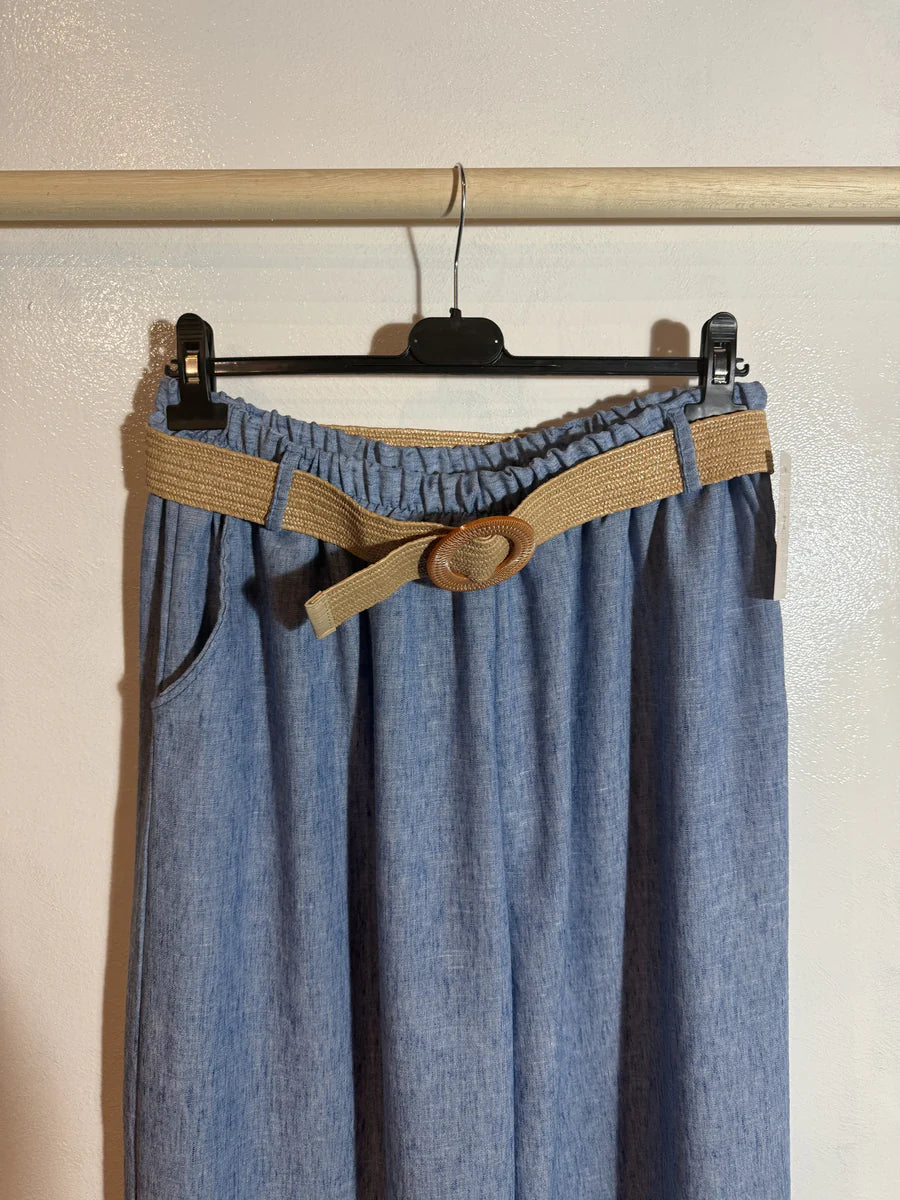 Pantalon avec ceinture
