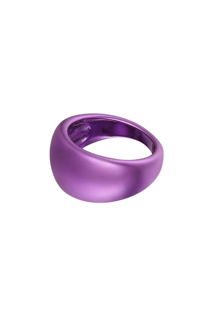 Bague acier holographique