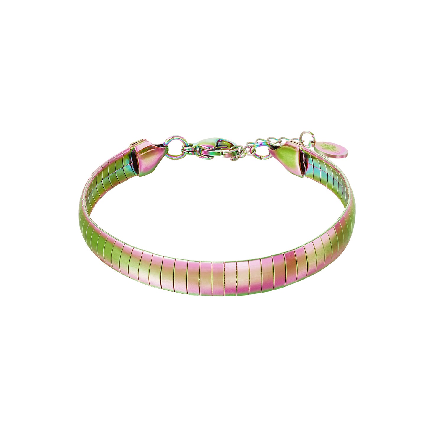 Bracelet holographique en acier inoxydable