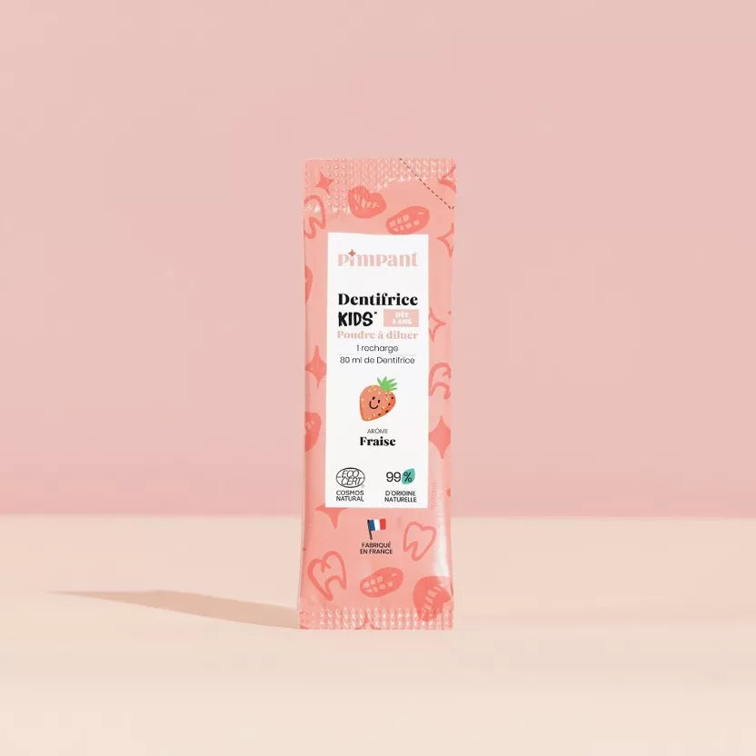 Dentifrice Fraise Kids en Poudre à Diluer 8 gr