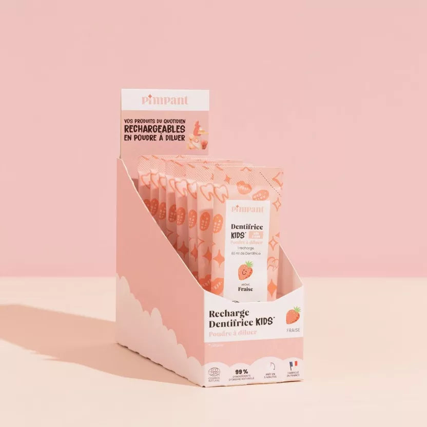 Dentifrice Fraise Kids en Poudre à Diluer 8 gr