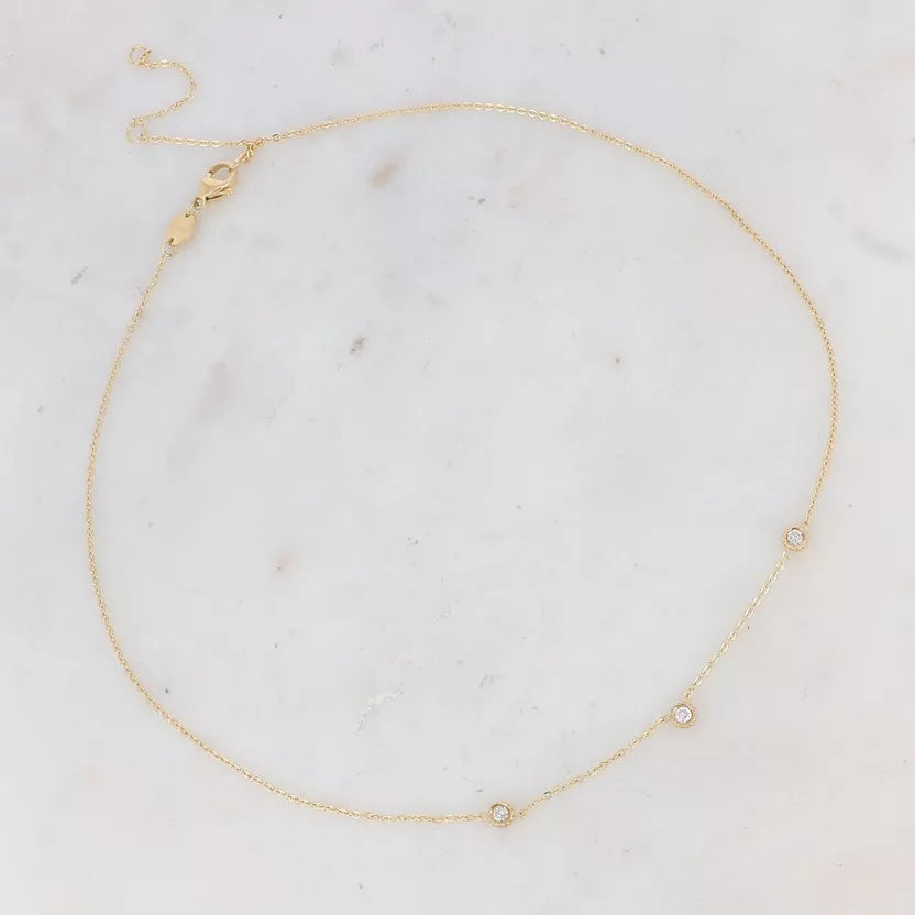 Collier Maelyse - 3 oxydes de zirconium  Bohm Paris