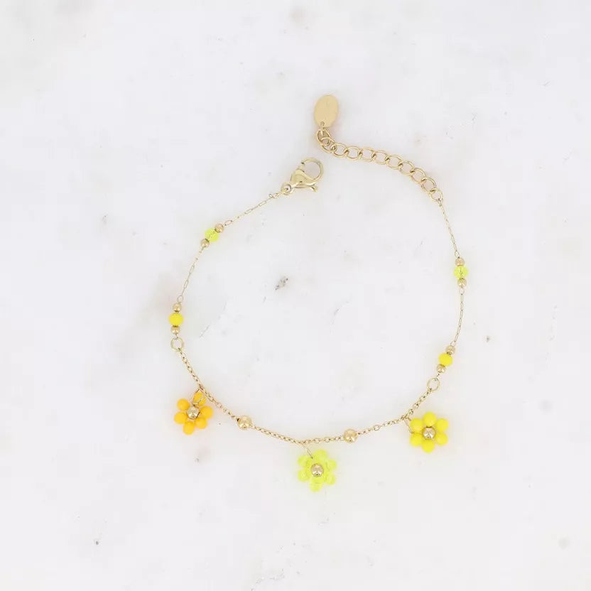 Bracelet danse florale - 3 fleurs- Bohm Paris