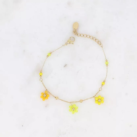 Bracelet danse florale - 3 fleurs- Bohm Paris