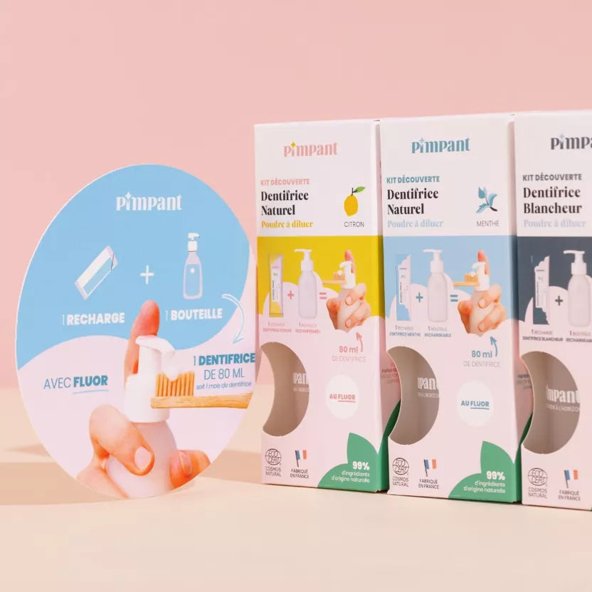 Kit Découverte Dentifrice Citron (1 bouteille + 1 stick)