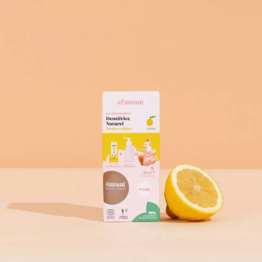 Kit Découverte Dentifrice Citron (1 bouteille + 1 stick)