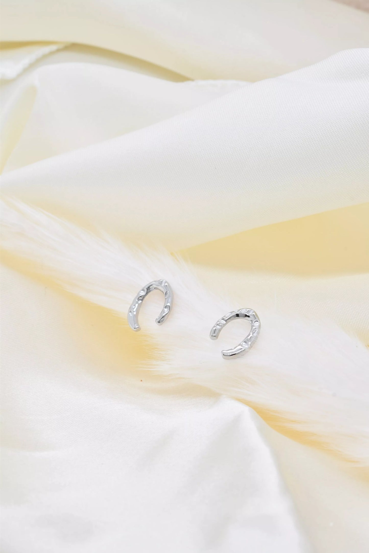 Boucle d'oreille en acier inoxydable fer à cheval