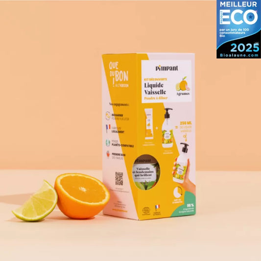 Kit Découverte Liquide Vaisselle Agrumes (1 bouteille + 1 stick)