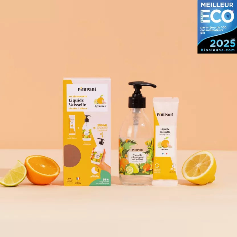 Kit Découverte Liquide Vaisselle Agrumes (1 bouteille + 1 stick)