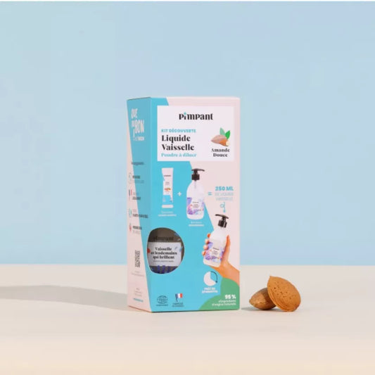 Kit Découverte Liquide Vaisselle Amande (1 bouteille + 1 stick)