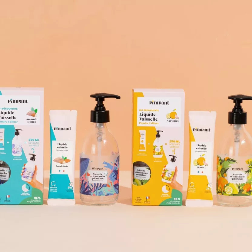 Kit Découverte Liquide Vaisselle Amande (1 bouteille + 1 stick)