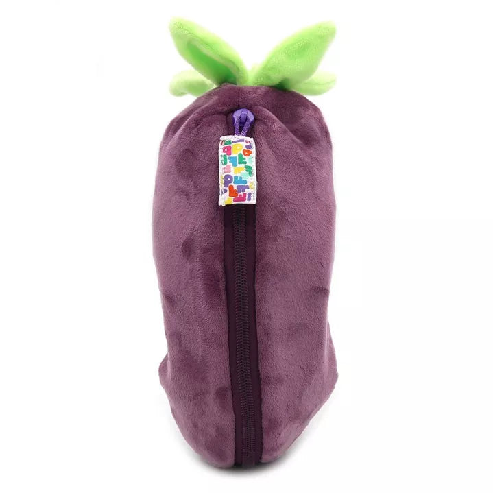 Peluche Velvet l'éléphant/aubergine - Flipetz