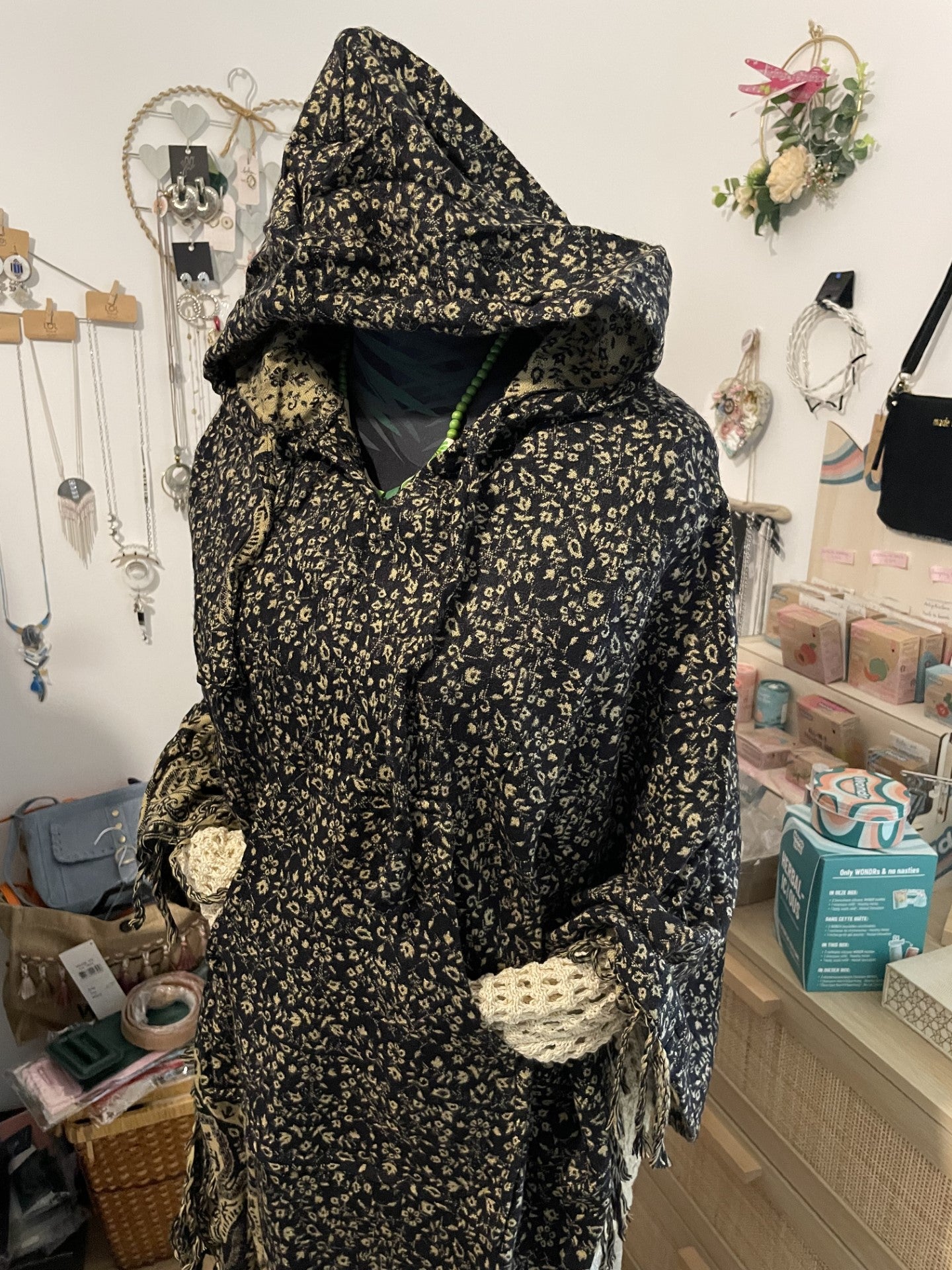 Poncho à capuche Coline