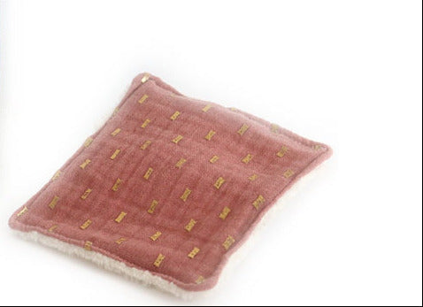 Kit couture - 7 lingettes démaquillantes à coudre - Blush/Or