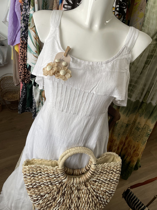 Robe blanche boho et délicate Coline