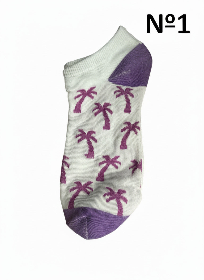 Chaussettes courtes colorées différents modèles