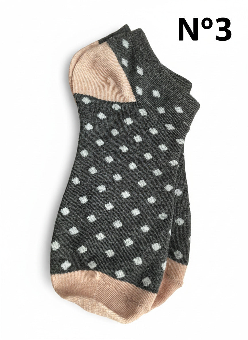 Chaussettes courtes colorées différents modèles