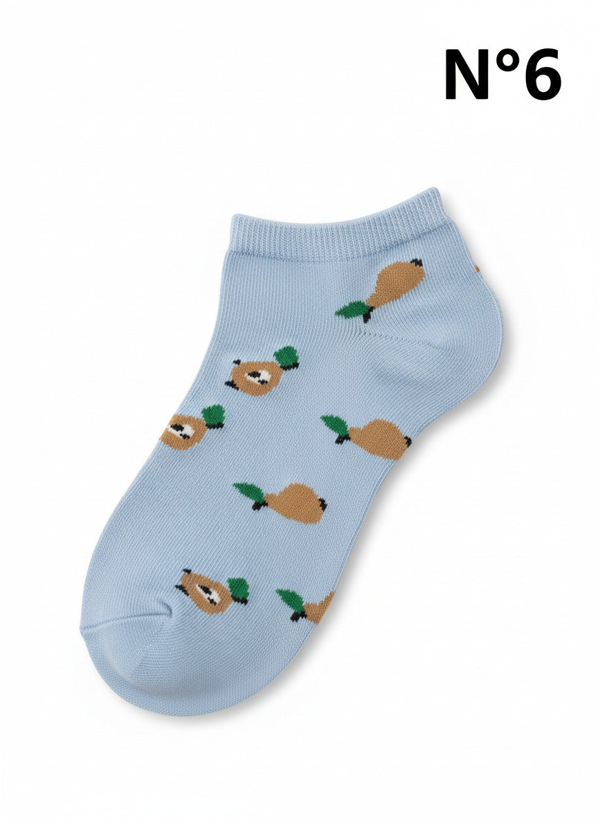 Chaussettes courtes colorées différents modèles