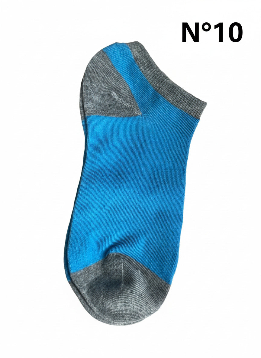 Chaussettes courtes colorées différents modèles