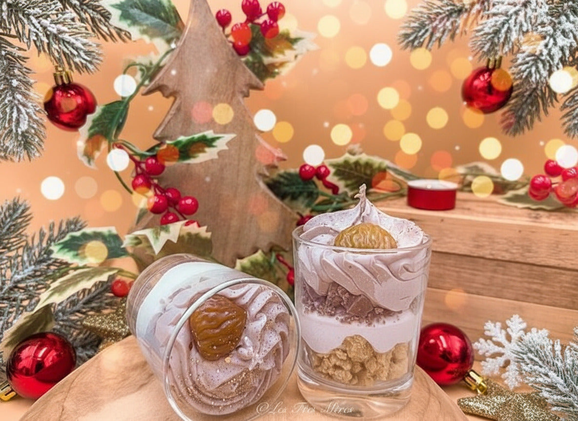 Bougie gourmande artisanale marron glacé