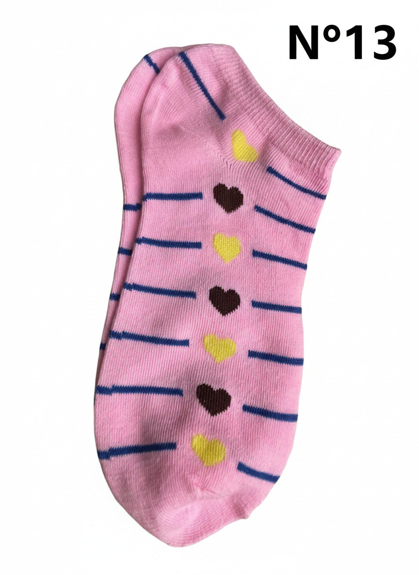 Chaussettes courtes colorées différents modèles