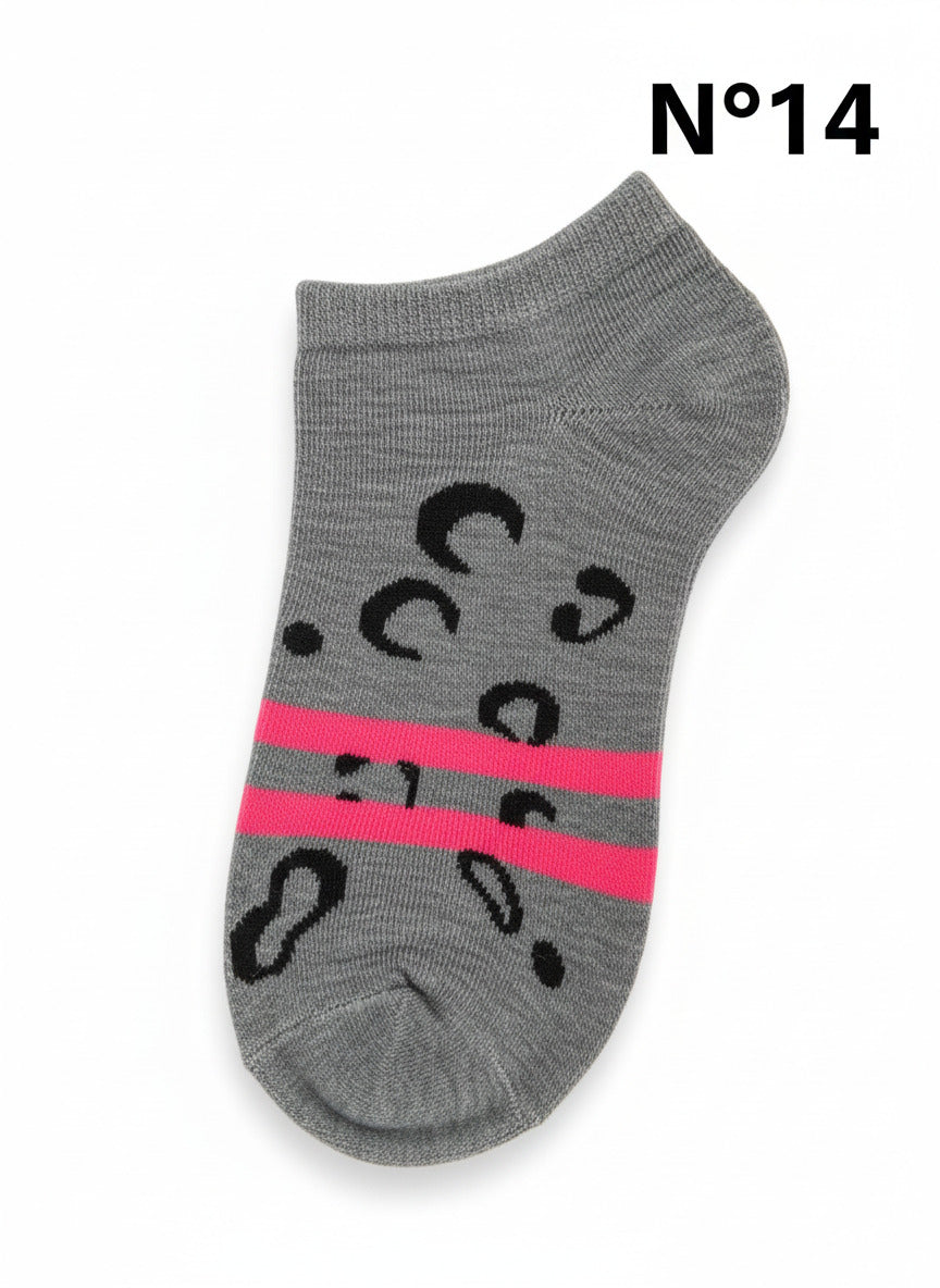 Chaussettes courtes colorées différents modèles