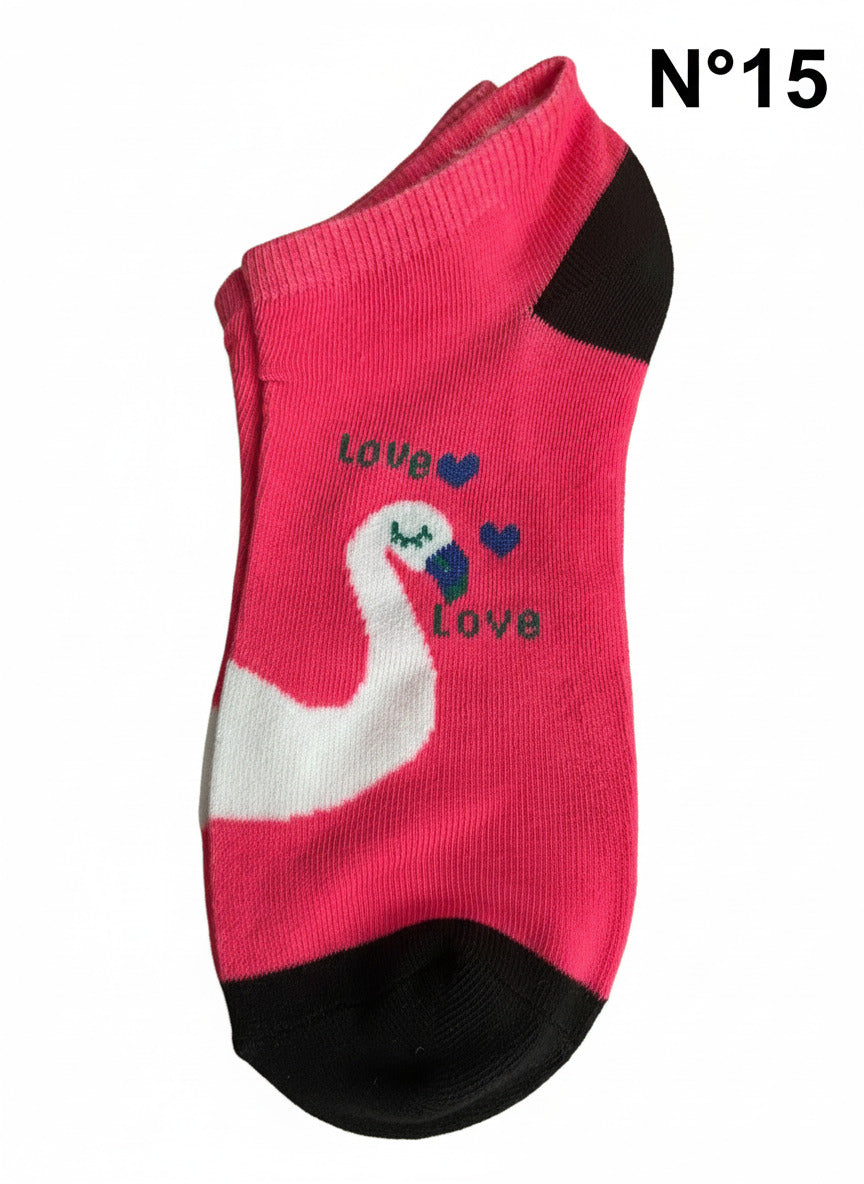 Chaussettes courtes colorées différents modèles