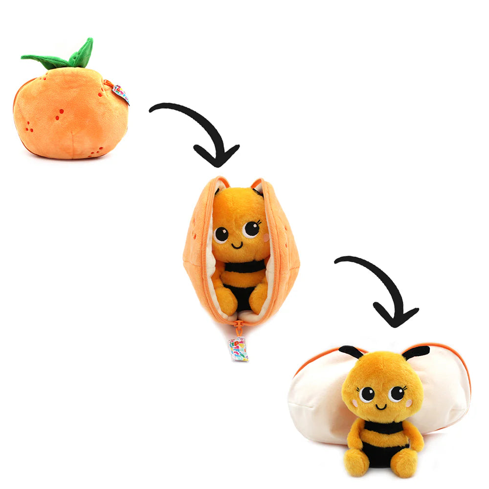 Peluche Buzzet l'abeille/mandarine - Flipetz