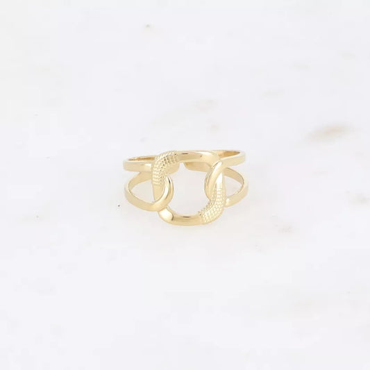 Bague anneau effet maille texturée Bohm Paris