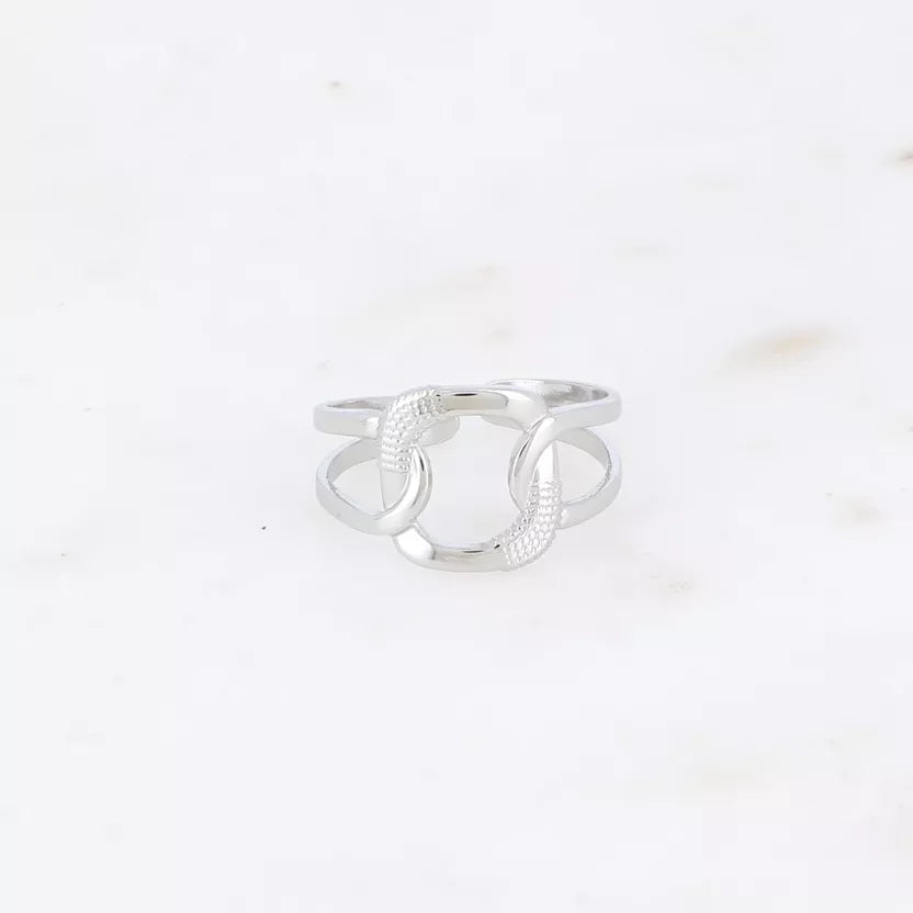 Bague anneau effet maille texturée Bohm Paris