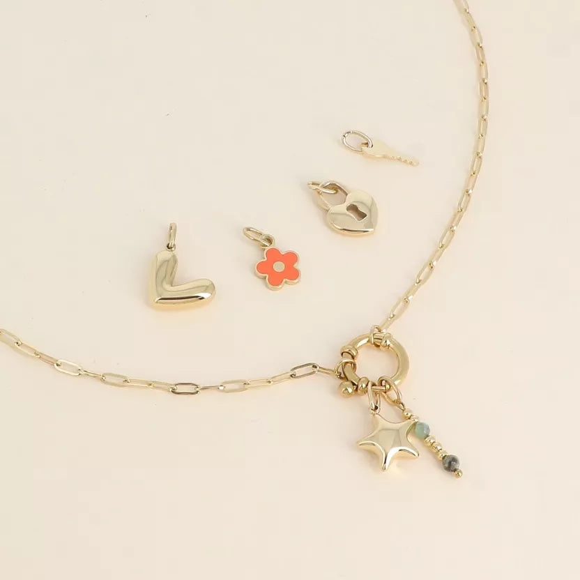 Cartelette WITH LOVE collier et 6 charms  Bohm Paris