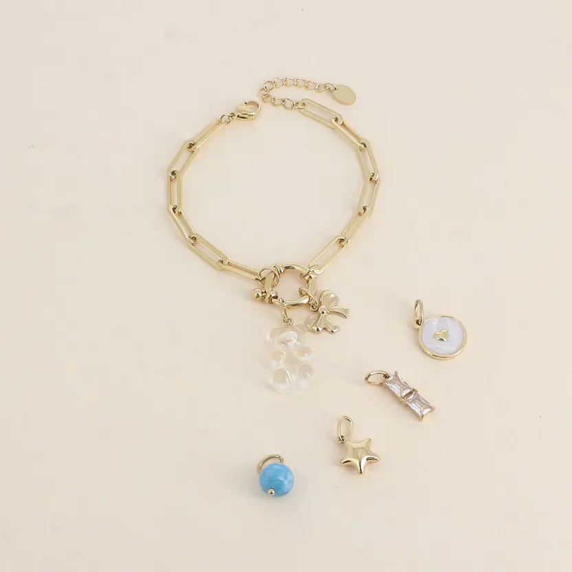 Cartelette WITH LOVE bracelet et 6 charms  Bohm Paris