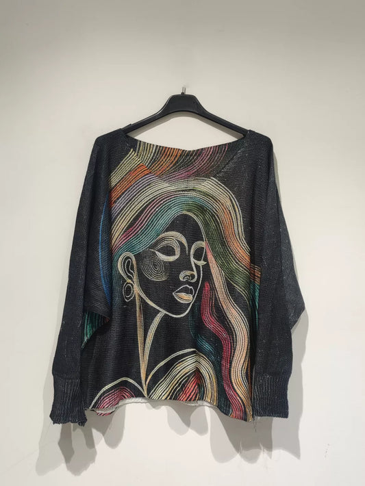 Pull léger printemps manche chauve souris différents modèles