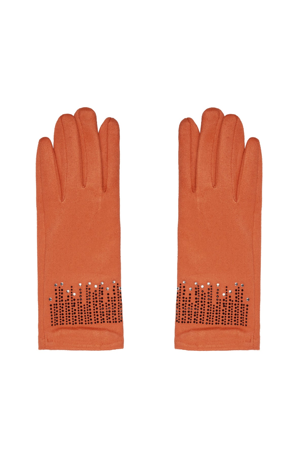 🧤 Gants élégants en suédine – Détails strass - Le monde de MI