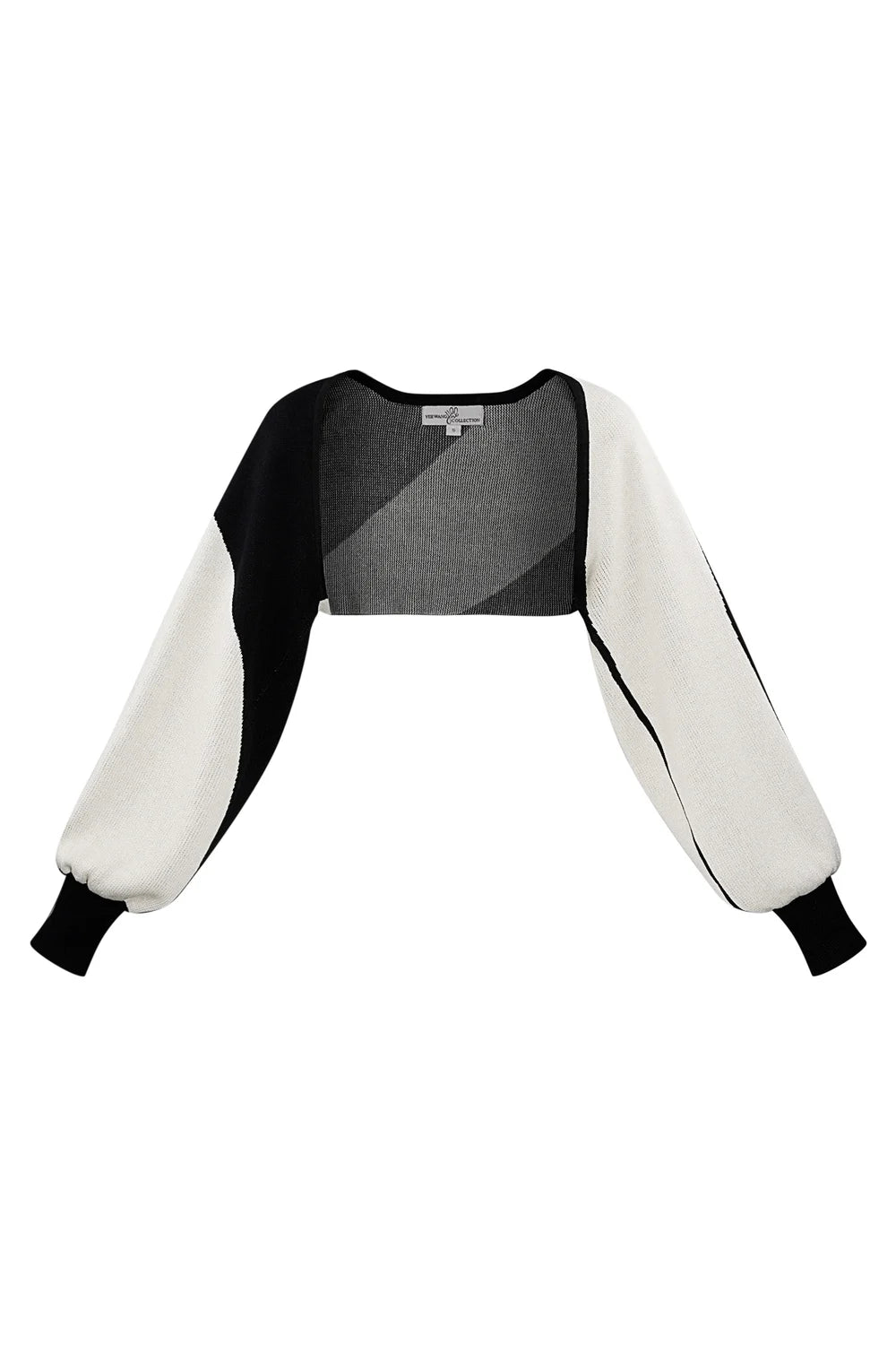 Boléro en Maille Contrastée "Luna" – Le Shrug Ultra-Tendance