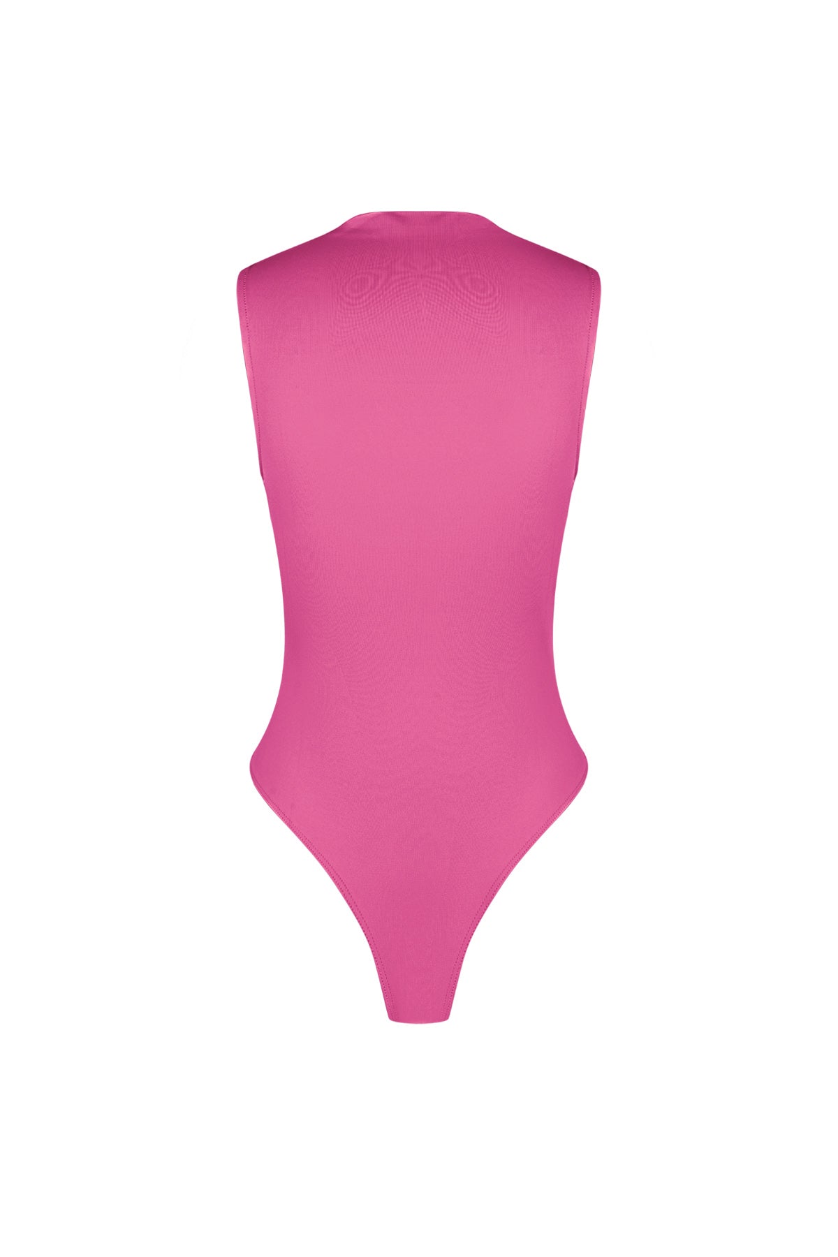 Maille Élastique Body Femme Col Montant Design Minimaliste