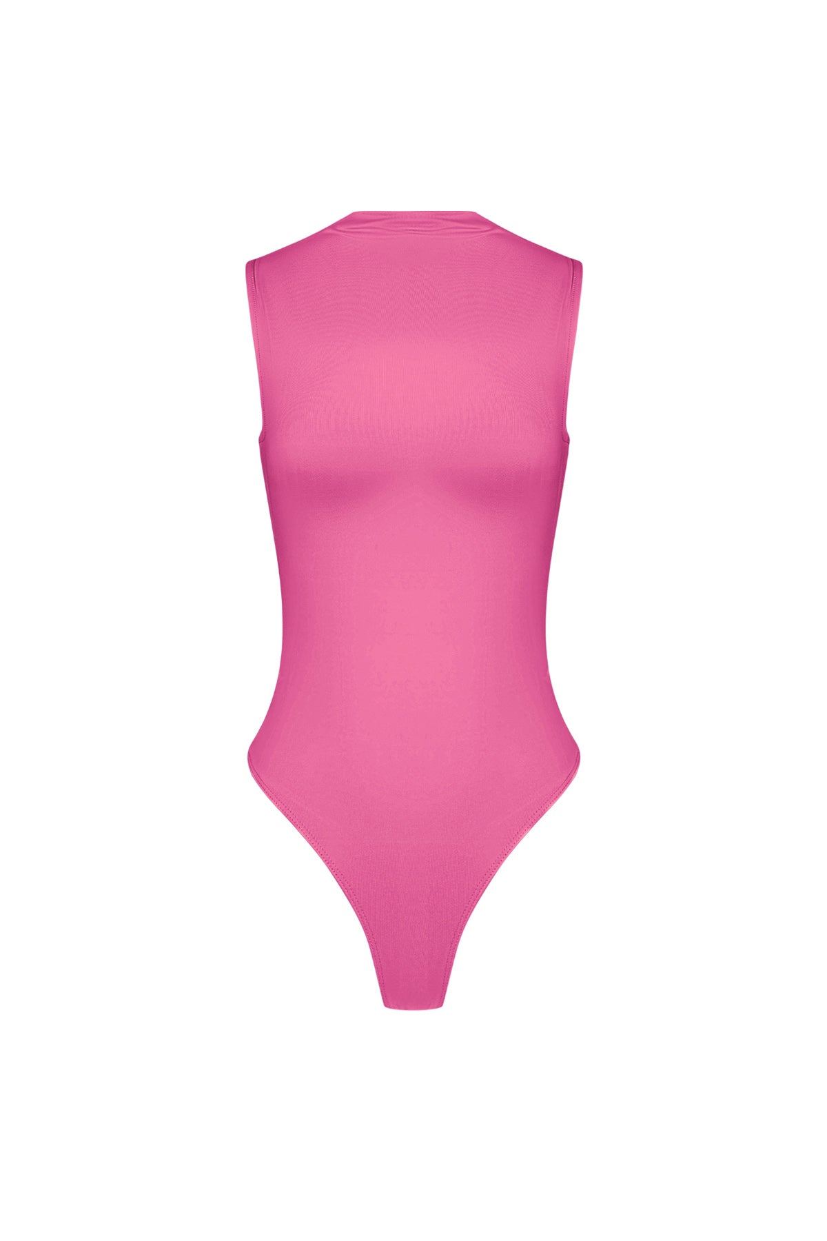 Maille Élastique Body Femme Col Montant Design Minimaliste