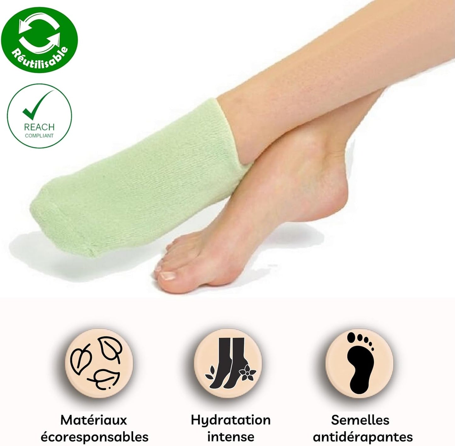Chaussettes SPA Adoucissantes réutilisable 40 fois
