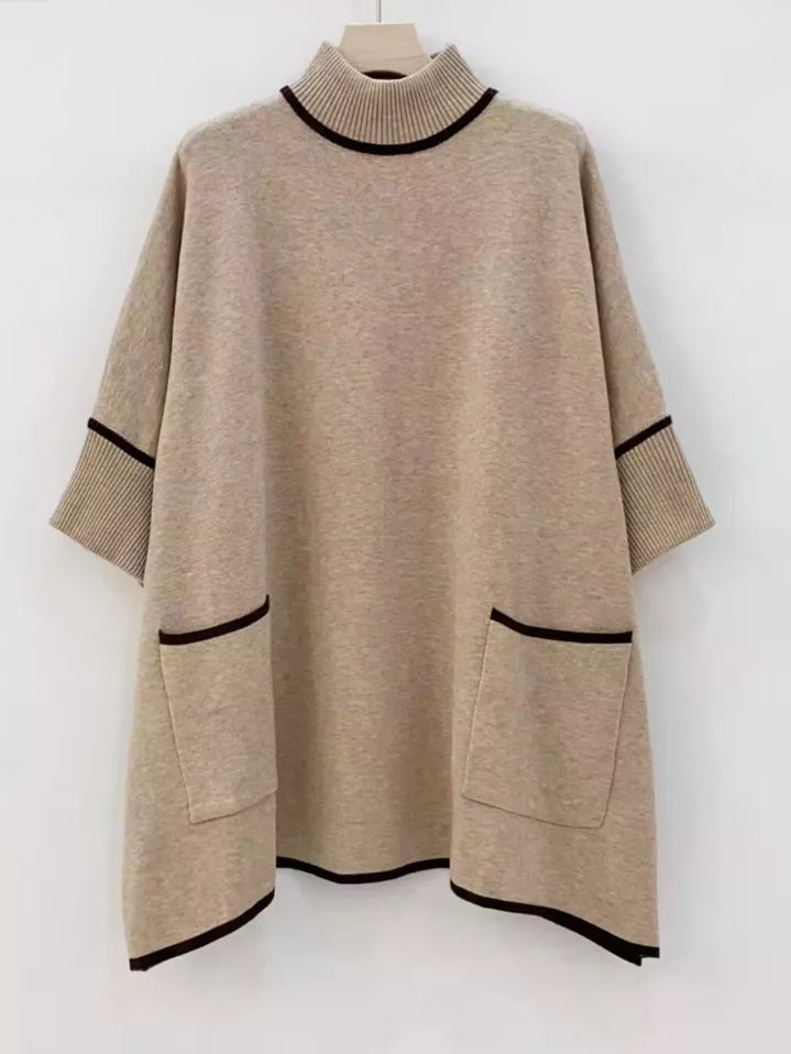 Pull chaud col roulé