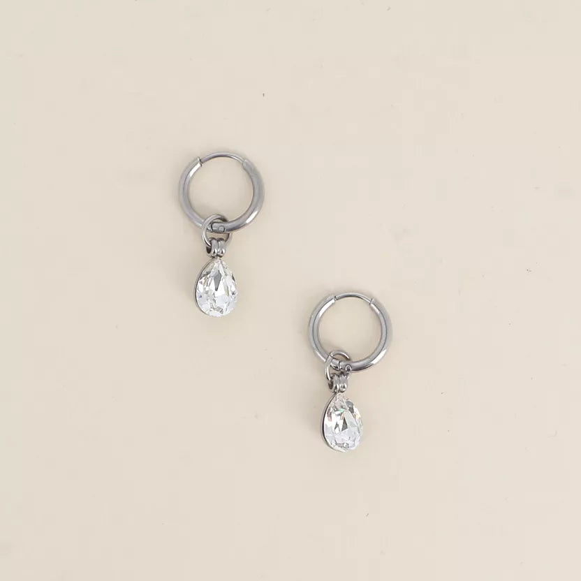 Boucles d'oreilles ornées de cristaux de Swarovski® Goutte Bohm Paris